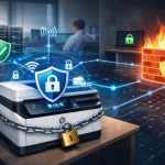 Pelajari bagaimana Toshiba Secure Print membantu menahan print job sampai user melakukan authentication menggunakan PIN, password atau badge.